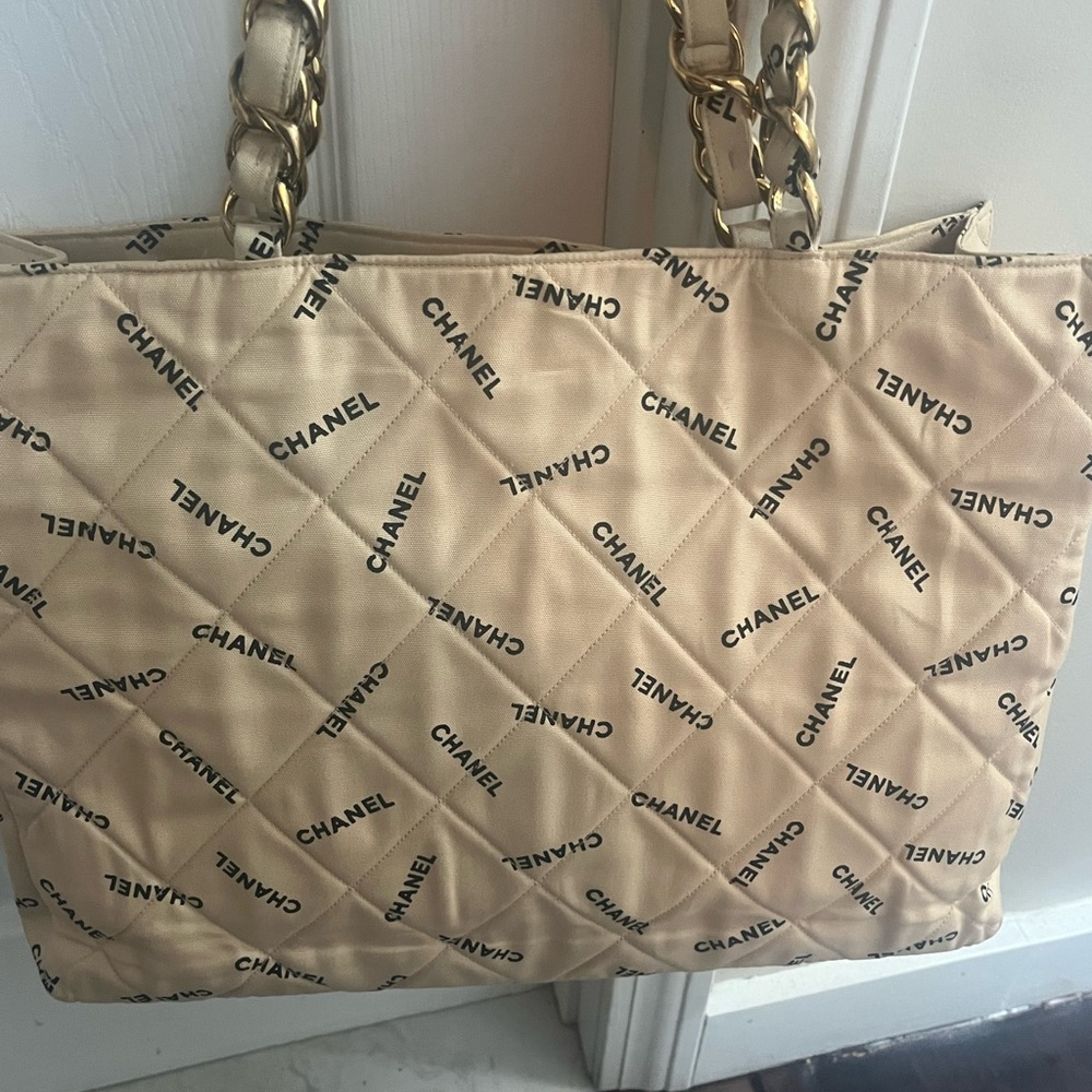 Chanel logomania tote